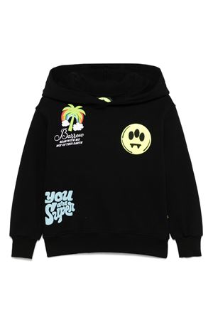 black cotton hoodie BARROW KIDS | S5BKJUHS019110